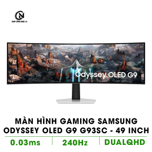 Màn hình Gaming SAMSUNG Odyssey OLED G9 G93SC LS49CG934SEXXV (49 inch - OLED - DualQHD - 240Hz - 0.03ms - Cong)