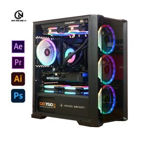 Vỏ case KENOO ESPORT MK500 -3F - Màu Đen MATX (3 Fan RGB)